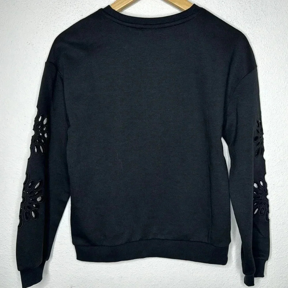 ONLY cotton black sweatshirt size Small and NWT - Picture 2 of 6